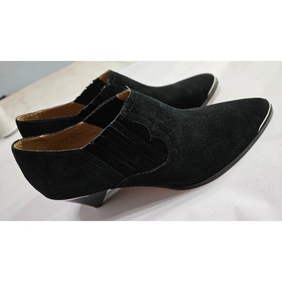 Joie Black Round Toe High Heels Slip On Women's Sandals Size 38 - Picture 2 of 5